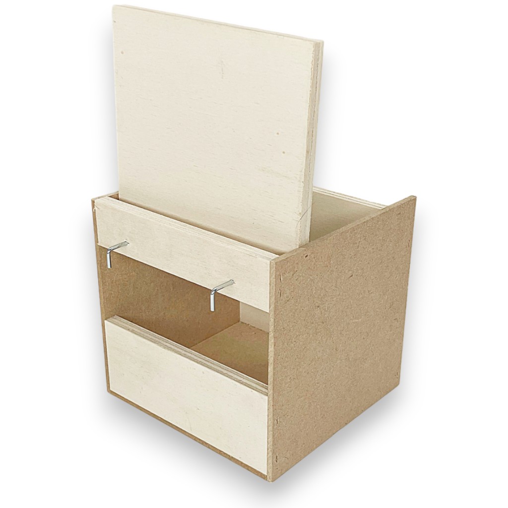 Open exotennestkast DxBxH 12x12.5x12 cm