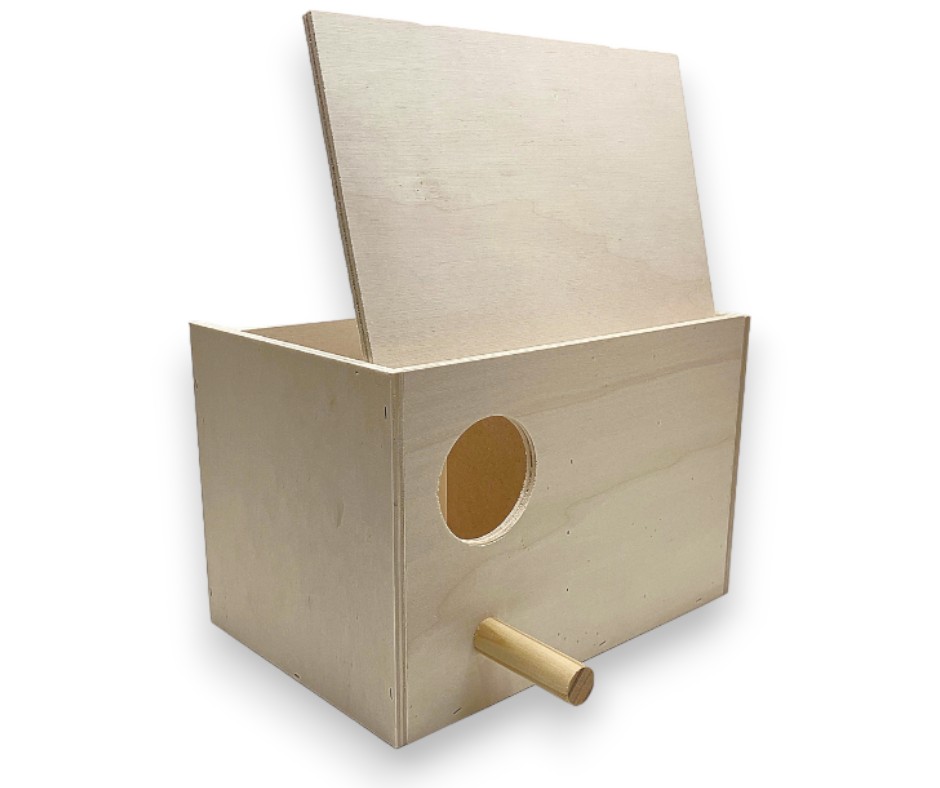 Agaporniedennestkast extra groot DxBxH 20x30x20 cm