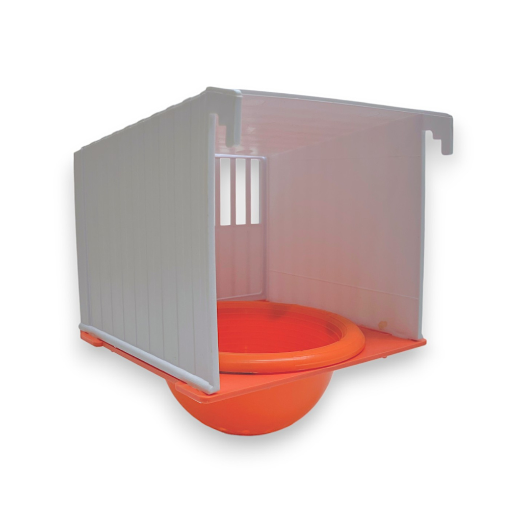 [88151121] Nest box no.1 + nest vrac (White / Orange)