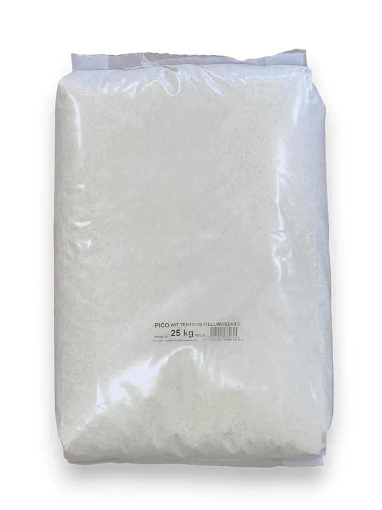 [83401200] Tentoonstellings Zand 25 kg wit