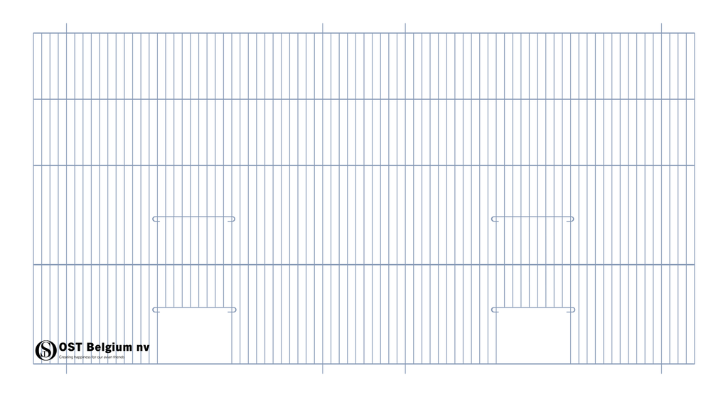 [89951001] Gitter 100x50cm (2 Türen)