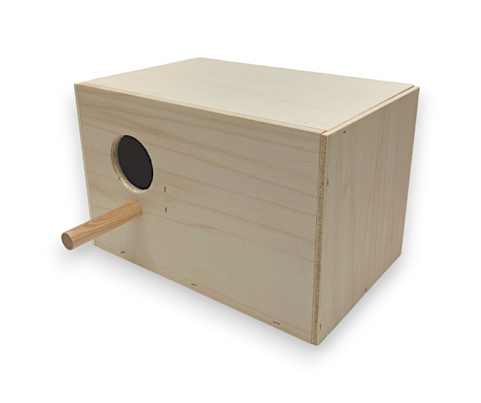 [87113031] Nichoir pour inséparables extra large PxLxH 20x30x20 cm