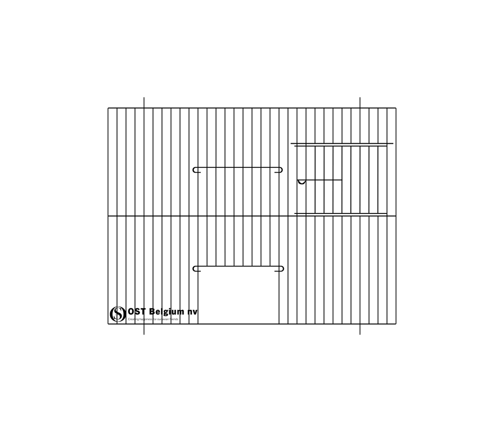 [89930411Z] Voorfront 40x30cm Zwart (Deur + Draaideur)