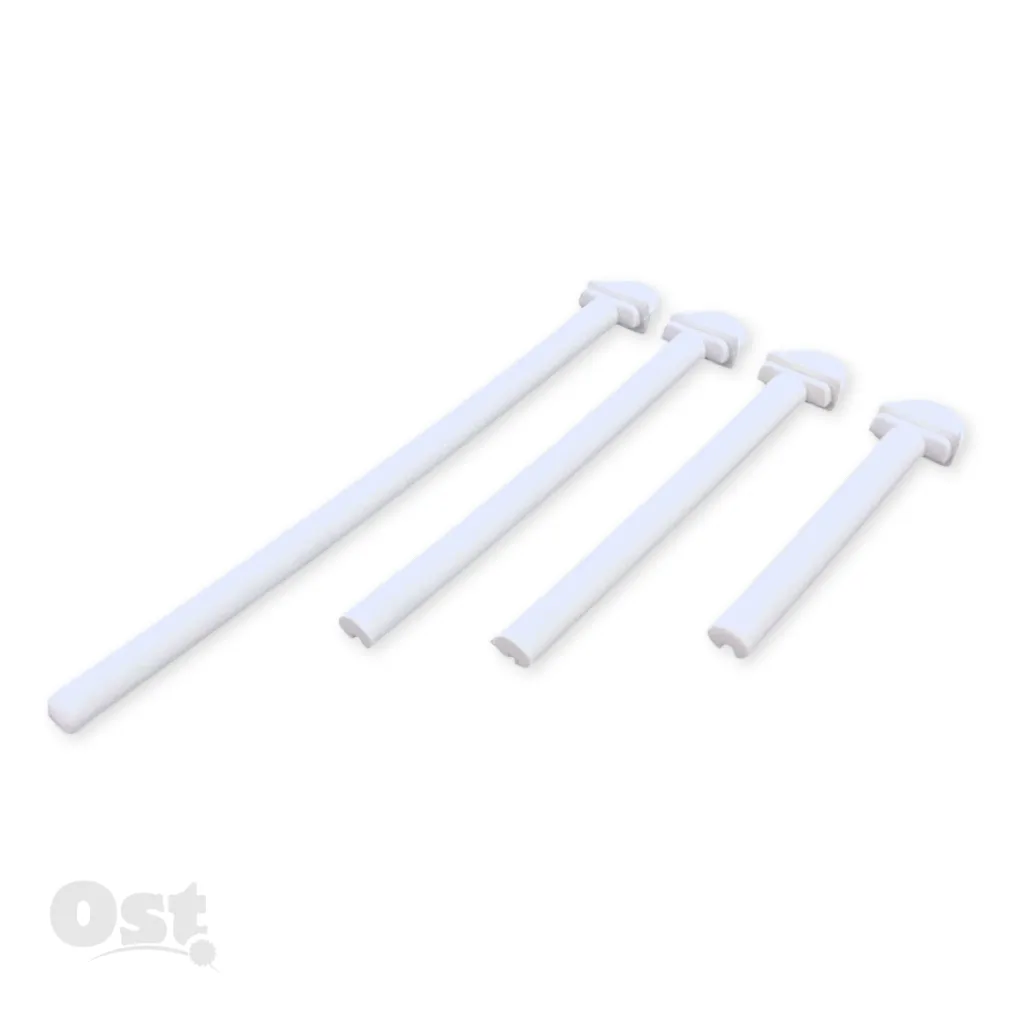 [88635232] Zitstok plastiek - 10 cm (Wit)