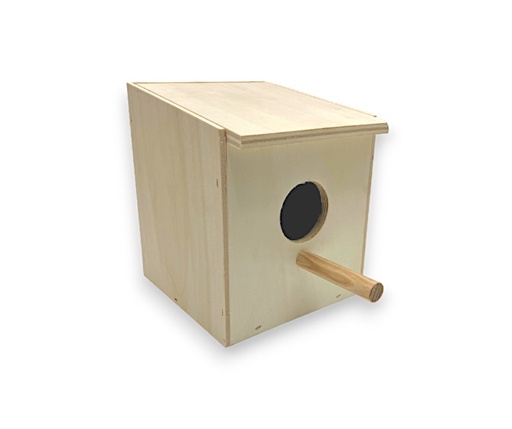 [87113011] Lovebird nest box small DxWxH 16.1x15.3x20(17) cm