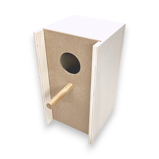 [87113091] Grasparkietennestkast hoog DxBxH  13.5x13.5x24 cm