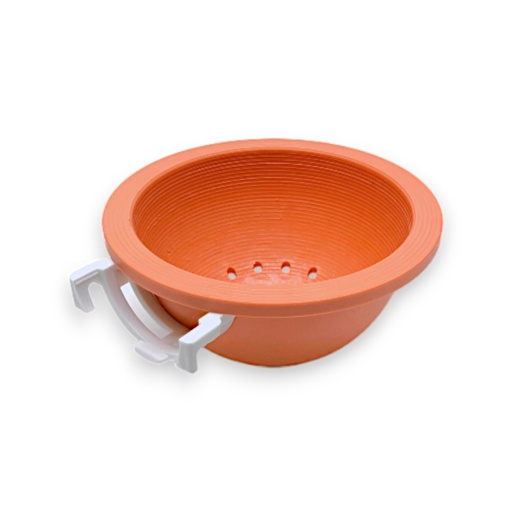 [88120041] Nid orange avec crochet blanc